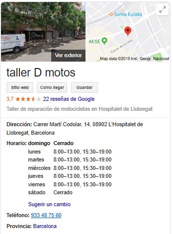 taller D motos